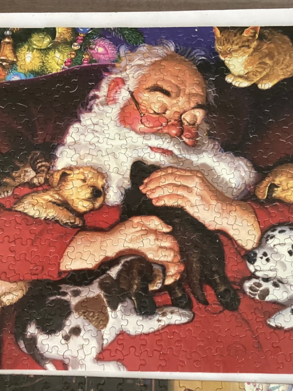 Four Christmas Santa Claus Jigsaw Puzzles 500pc each Ceaco